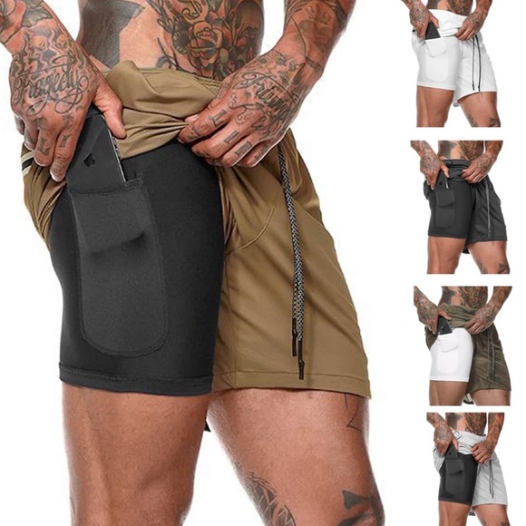 2 in 1 Athletics Shorts - Black - Picture 4 of 6